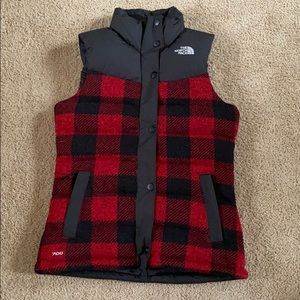 The north face plaid vest